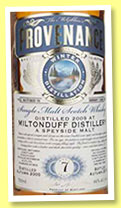 Miltonduff 7 yo 2005/2012 (46%, Douglas Laing, Provenance, cask # 9239)