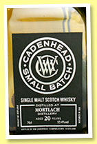 Mortlach 20 yo 1994/2014 (53.4%, Cadenhead, small batch) Mortlach 20 yo 1994/2014 (53.4%, Cadenhead, small batch)