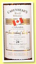 Potter 24 yo (56.5%, Cadenhead, Indian corn whisky, Canada, 2014, bourbon barrel, 126 bottles) 