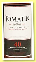 Tomatin 40 yo 1967/2007 (42,9%, OB, 1614 bottles)