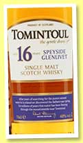 Tomintoul 16 yo (40%, OB, +/-2014)