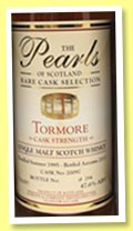 Tormore 18 yo 1995/2013 (47.6%, Pearls of Scotland, 294 bottles) Tormore 18 yo 1995/2013 (47.6%, Pearls of Scotland, 294 bottles)