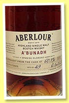Aberlour 'A'bunadh' batch #49 (60.1%, OB, 2014)