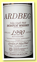 Ardbeg 1990/2002 (40%, Gordon & MacPhail, Meregalli, Italy)