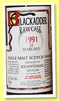 Auchentoshan 22 yo 1991/2014 (56.3%, Blackadder, hogshead, cask #2781, 178 bottles) 