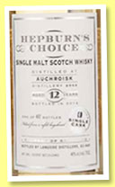 Auchroisk 12 yo 2002/2014 (46%, Hepburn's Choice, 407 bottles)