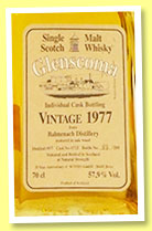 Balmenach 1977/1997 (57.9%, Glenscoma, anniversary bottling, cask #6715, 288 bottles)