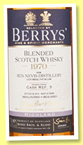 Ben Nevis 43 yo 1970/2014 (44.7%, Berry Bros & Rudd, single blend, cask #3)