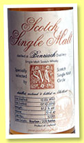 Benriach 1991/2010 (57.2%, Scotch Single Malt Circle, bourbon, cask #32281, 209 bottles)
