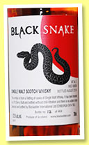 Black Snake 'VAT No5 - First Venom' (57.5%, Blackadder, 464 bottles, 2014) 