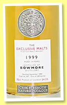 Bowmore 14 yo 1999 (54.5%, Exclusive Malts, bourbon, 347 bottles)