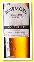 Bowmore 'Gold Reef' (43%, OB, travel retail, +/-2015)