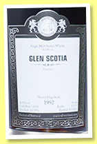 Glen Scotia 1992/2013 (56.3%, Malts of Scotland, sherry hogshead, cask #MoS 13032, 175 bottles)