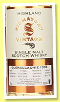 Glenallachie 17 yo 1996/2013 (43%, Signatory Vintage, casks 5238+5239, 792 bottles)