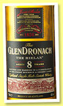Glendronach 8 yo 'The Hielan' (46%, OB, 2015)