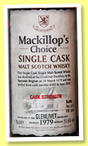 Glenlivet 35 yo 1979/2014 (51.6%, Mackillop’s Choice, cask #6102, 235 bottles)