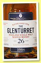 Glenturret 26 yo 1986 (46.8%, Hunter Laing, bourbon hogshead, small batch, +/-2013)