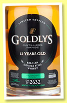 Goldlys 12 yo (43%, OB, Filliers distillery, single malt, Oloroso cask finish, cask #2632, +/-2014)