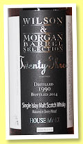 House Malt 23 yo 1990/2014 (48%, Wilson & Morgan, sherry butt, cask #17, 753 bottles) 