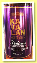 Kavalan 'Podium' (46%, OB, Taiwan, +/-2014)