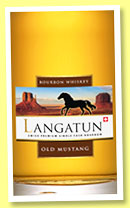Langatun 4 yo 2009 'Old Mustang' (44%, OB, Switzerland, 'bourbon whiskey', +/-2014)