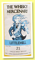 Littlemill 21 yo 1996/2014 (52.9%, The Whisky Mercenary, bourbon cask)