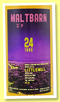 Littlemill 24 yo 1990/2014 (50.6%, Maltbarn, 158 bottles)