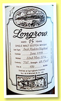 Longrow 15 yo 1998/2014 (48.1%, OB, Distillery Release, Open Day, Madeira hogshead, 186 bottles)