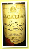 Macallan 1951 (80°proof, OB, Campbell, Hope & King, Italy, +/-1966)