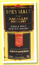 Macallan 1994/2014 (43%, Gordon & MacPhail, Speymalt)