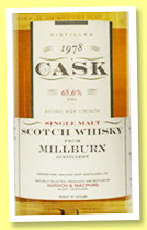 Millburn 1978/1997 (65.6%, Gordon & MacPhail, Cask Series, cask #3166)