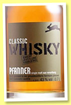 Pfanner ‘Classic’ (43%, OB, Austria, single malt, +/-2014)