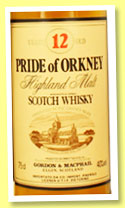 Pride of Orkney 12 yo (40%, Gordon & MacPhail, Highland malt, 75cl, +/-1990) 