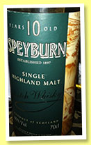 Speyburn 10 yo (40%, OB, +/- 2001)