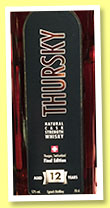 Thursky 12 yo 'Final Edition' (52%, OB, Egnach Distillery, Switzerland, +/-2014)