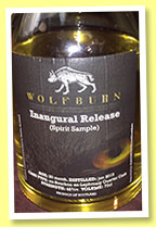 Wolfburn 20 mo 2013/2014 'Inaugural Release' (46%, OB, Swiss import, British plain spirit) 