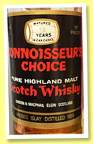 Ardbeg 18 yo 1958 (70° proof, Gordon & MacPhail, Connoisseur’s Choice, +/-1976)