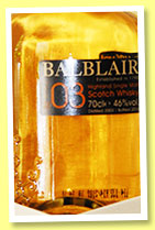 Balblair 2003/2014 (46%, OB)