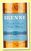 Brenne (40%, OB, France, single malt, +/-2015) Brenne (40%, OB, France, single malt, +/-2015)