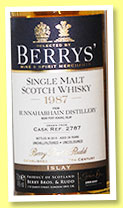 Bunnahabhain 26 yo 1987/2014 (46%, Berry Bros & Rudd, cask #2787) 