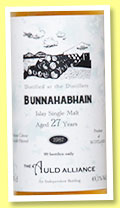 Bunnahabhain 27 yo 1987/2014 (49.1%, The Auld Alliance, Singapore, 99 bottles)