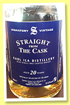Caol Ila 20 yo 1995/2015 (57.3%, Signatory Vintage, Straight From The Cask, hogshead, cask #714, 385 bottles)