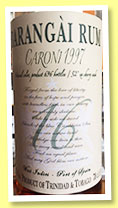 Caroni 16 yo 1997/2013 (52%, Barangai Rum, Trinidad, Pellegrini, Italy, sherry casks, 696 bottles)