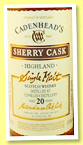 Clynelish 20 yo 1994/2015 (55.4%, Cadenhead, Sherry Cask)