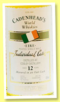 Cooley 12 yo 1992/2004 (60%, Cadenhead, World Whiskies, bourbon barrel, 234 bottles) Cooley 12 yo 1992/2004 (60%, Cadenhead, World Whiskies, bourbon barrel, 234 bottles)