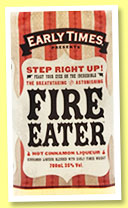 Early Times 'Fire Eater' (35%, OB, USA, cinnamon liqueur with whiskey, +/-2015) 