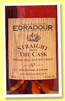 Edradour 10 yo 1993/2004 (60.7%, Signatory, Straight from the Cask, sherry, cask #310, 860 bottles)
