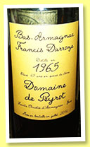 Francis Darroze 49 yo 1965/2014 ‘Domaine de Peyrot’ (48%, OB, Bas-armagnac, brut de fût) Francis Darroze 49 yo 1965/2014 ‘Domaine de Peyrot’ (48%, OB, Bas-armagnac, brut de fût)