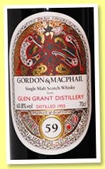 Glen Grant 59 yo 1955/2015 (60.8%, Gordon & MacPhail for LMDW, Book of Kells, 1st fill sherry hogshead, cask #845)