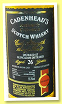 Glencadam 26 yo 1989/2015 (55.3%, Cadenhead, Authentic Collection, 180 bottles)